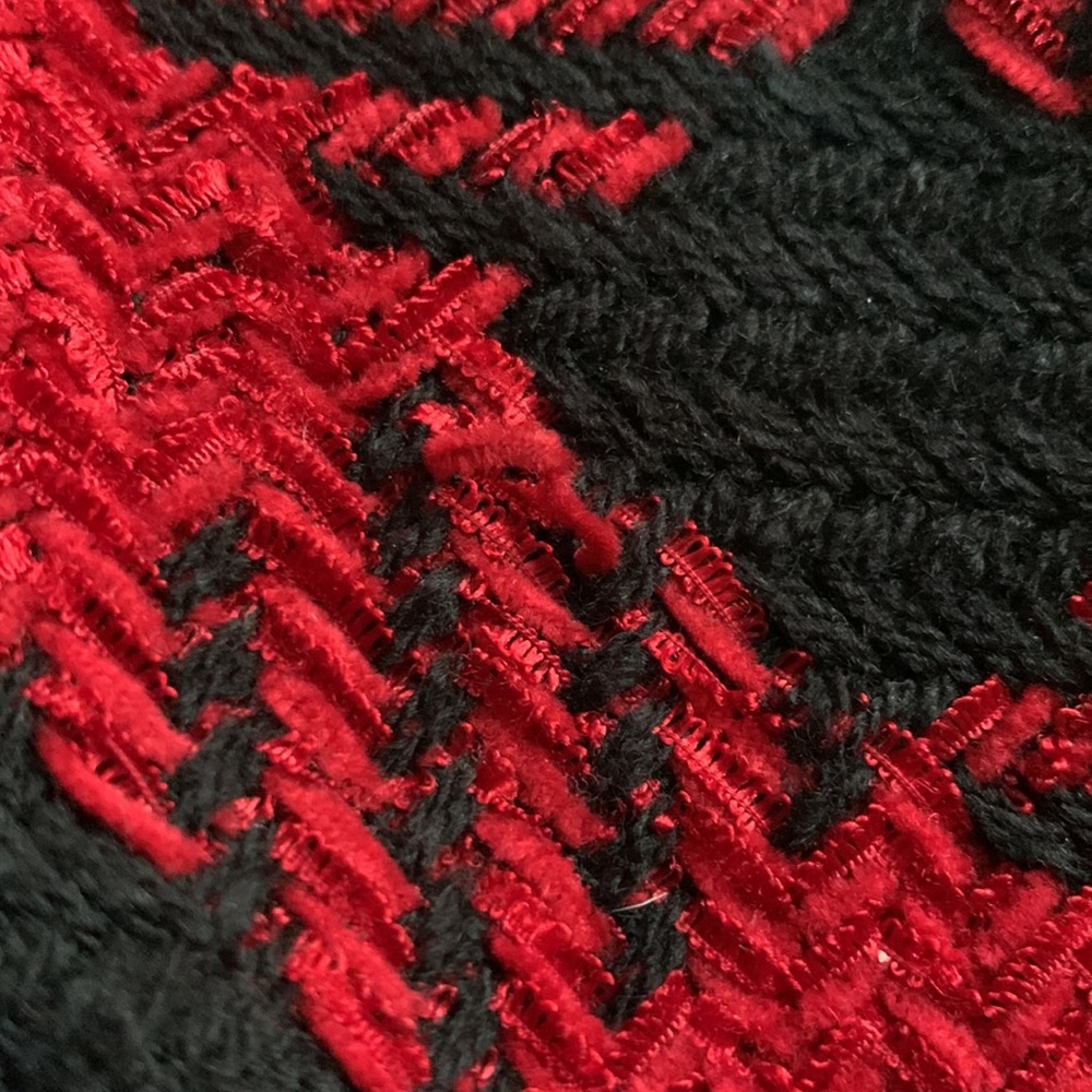 Coldwater Creek red and black checkered jacket.  Size 10. - Picture 6 of 9